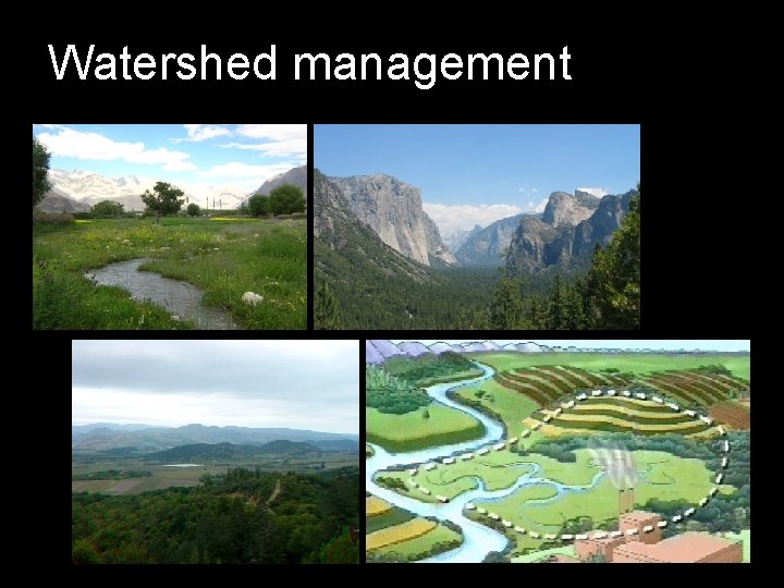 Watershed management 