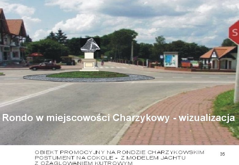 Rondo w miejscowości Charzykowy - wizualizacja 35 