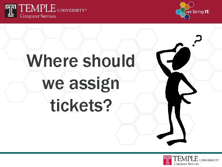 Where should we assign tickets? 