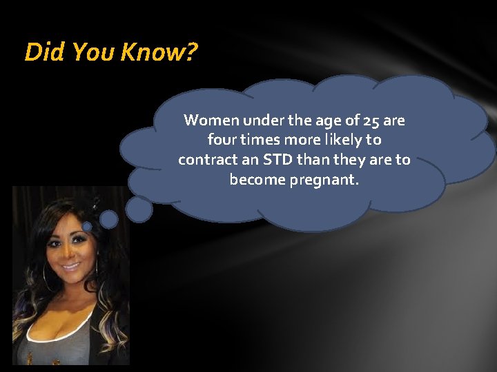 Did You Know? Women under the age of 25 are four times more likely