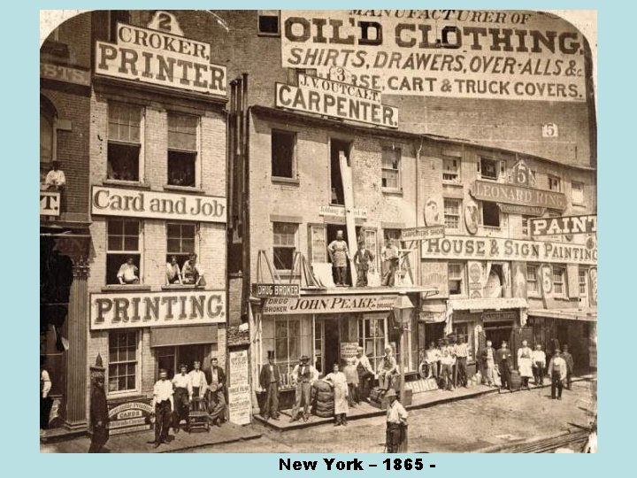 New York – 1865 - 