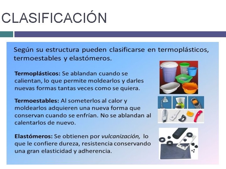 CLASIFICACIÓN CLASIFICACIÓN
