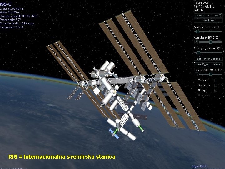 ISS = Internacionalna svemirska stanica 