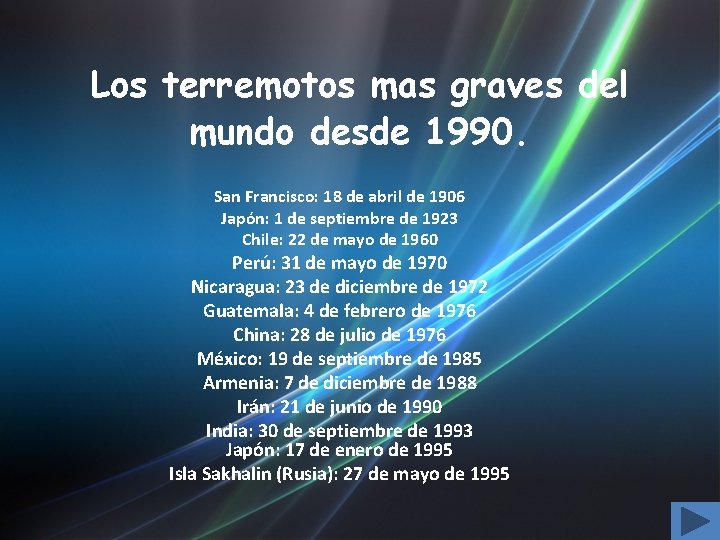 Los terremotos mas graves del mundo desde 1990. San Francisco: 18 de abril de