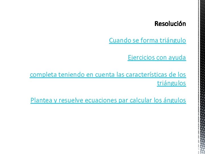 Cuando se forma triángulo Ejercicios con ayuda completa teniendo en cuenta las características de Cuando se forma triángulo Ejercicios con ayuda completa teniendo en cuenta las características de