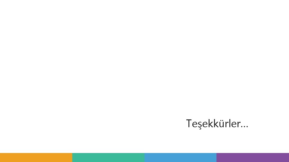 Teşekkürler… Teşekkürler…