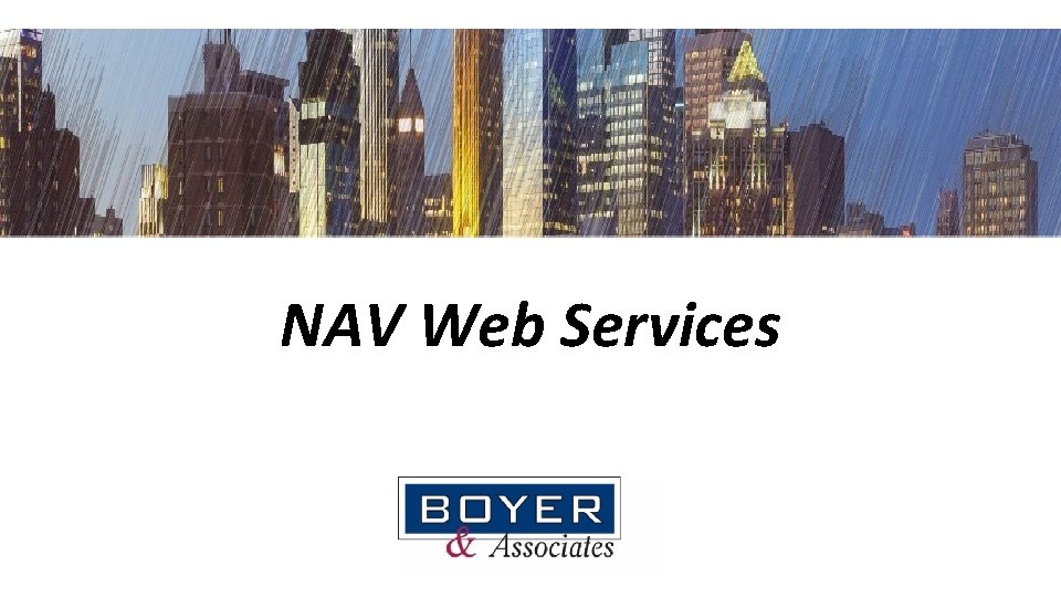 NAV Web Services 