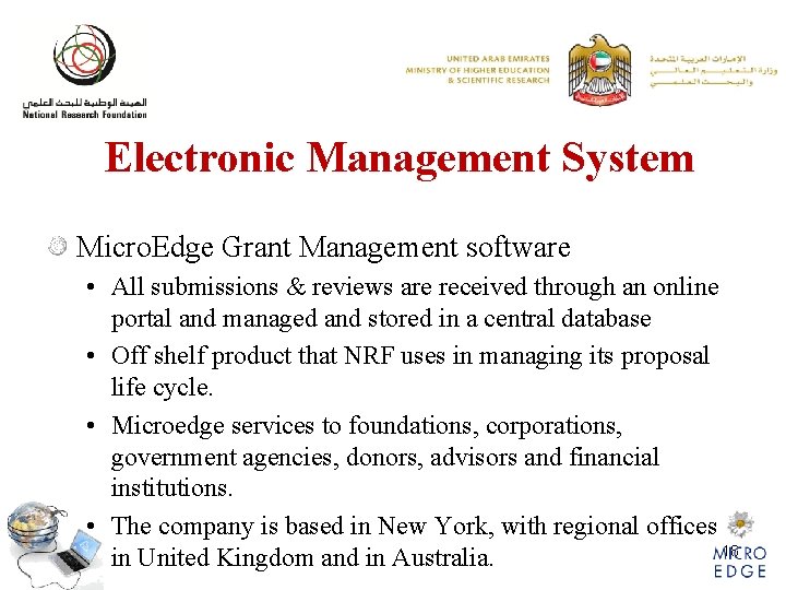 Electronic Management System Micro. Edge Grant Management software • All submissions & reviews are