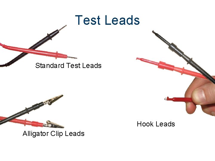 Test Leads Standard Test Leads Hook Leads Alligator Clip Leads 