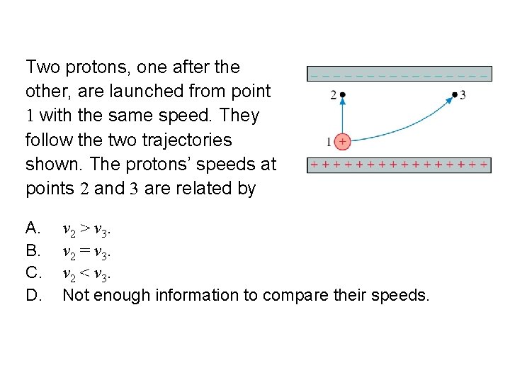 Quick. Check 28. 9 Two protons, one after the other, are launched from point Quick. Check 28. 9 Two protons, one after the other, are launched from point