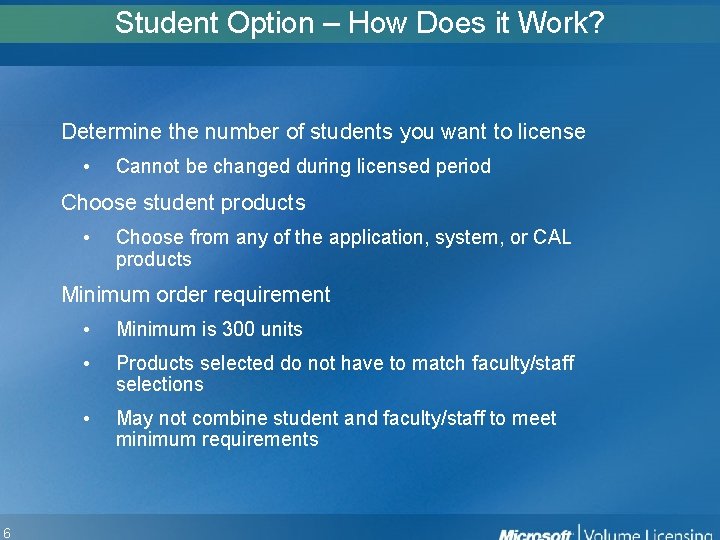 16 Student Option – How Does it Work? Determine the number of students you 16 Student Option – How Does it Work? Determine the number of students you