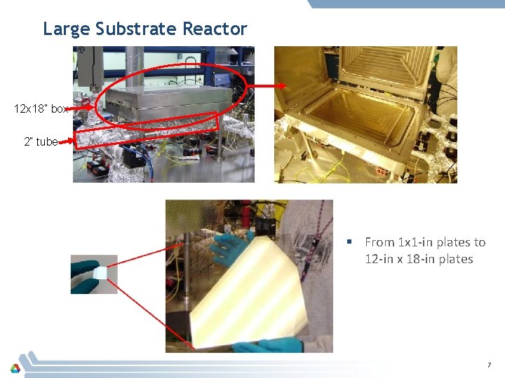 Large Substrate Reactor 12 x 18” box 2” tube § From 1 x 1