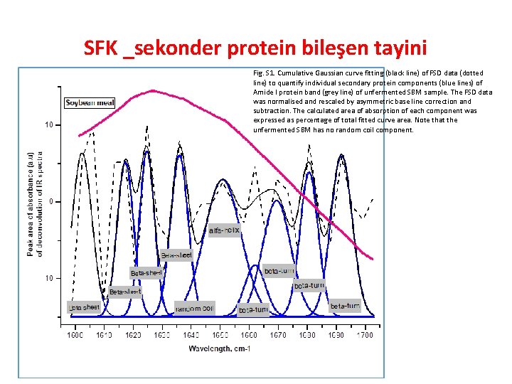 SFK _sekonder protein bileşen tayini Fig. S 1. Cumulative Gaussian curve fitting (black line)