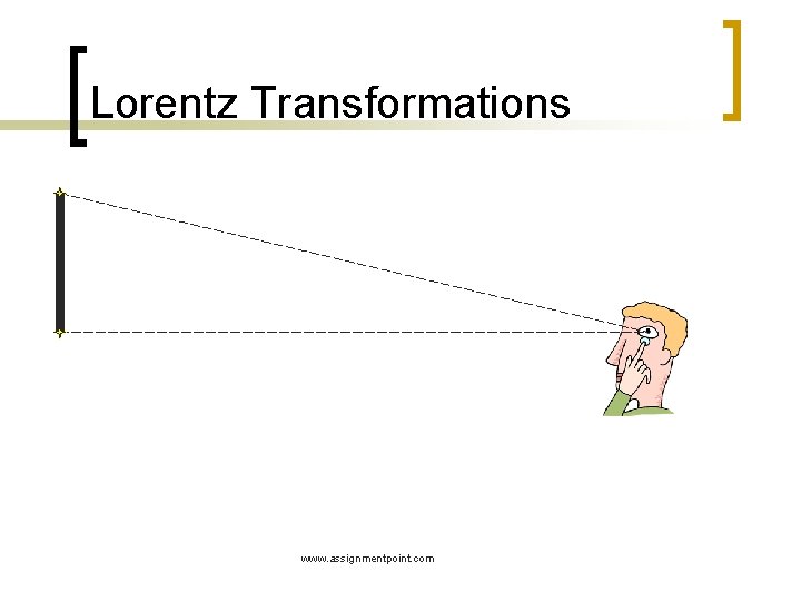 Lorentz Transformations www. assignmentpoint. com 