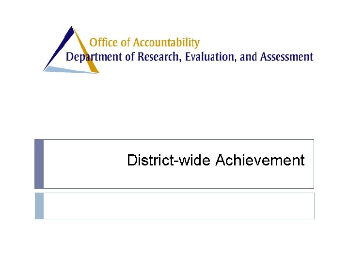 District-wide Achievement 