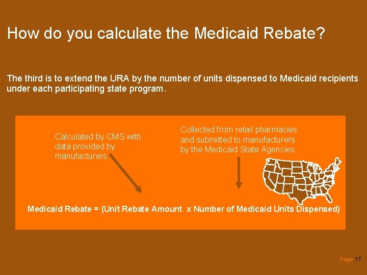 How do you calculate the Medicaid Rebate? The third is to extend the URA