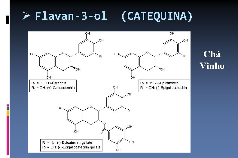  Flavan-3 -ol (CATEQUINA) Chá Vinho 