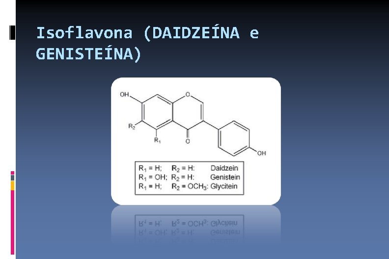 Isoflavona (DAIDZEÍNA e GENISTEÍNA) 