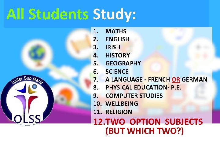 All Students Study: 1. 2. 3. 4. 5. 6. 7. 8. 9. 10. 11.