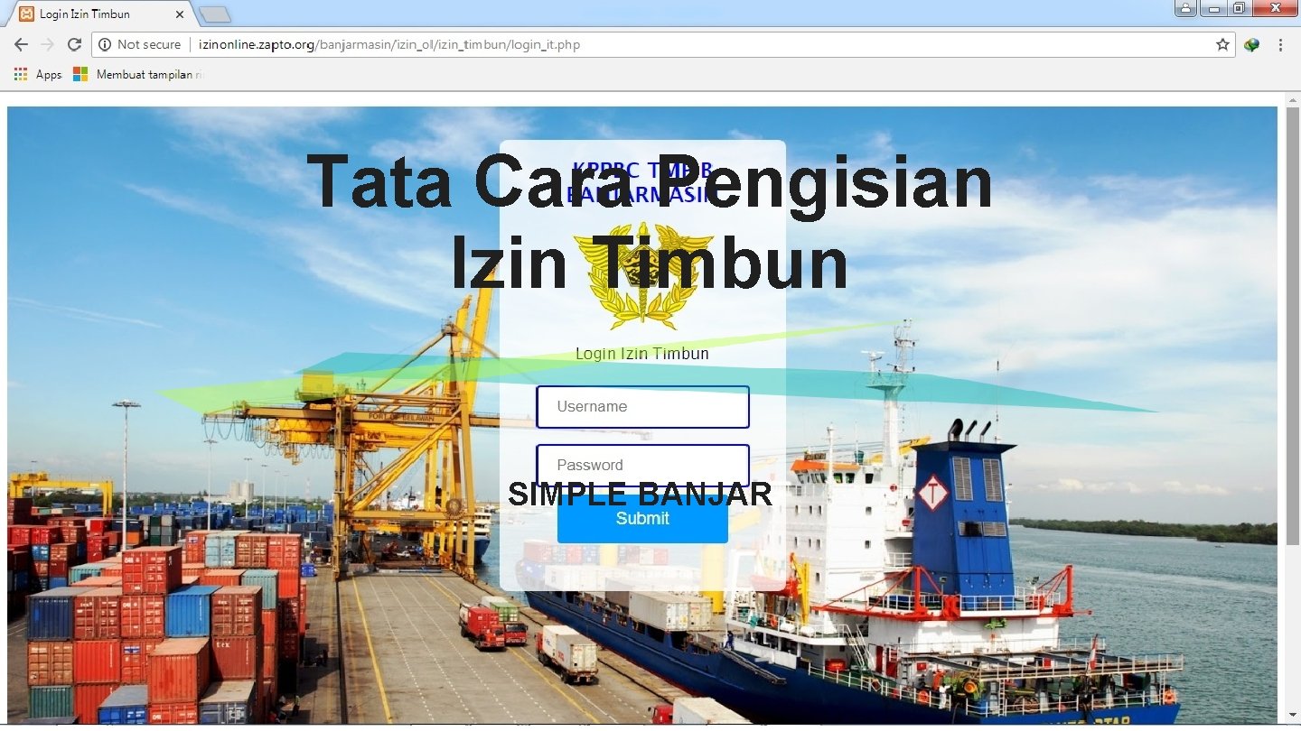 Tata Cara Pengisian Izin Timbun SIMPLE BANJAR 