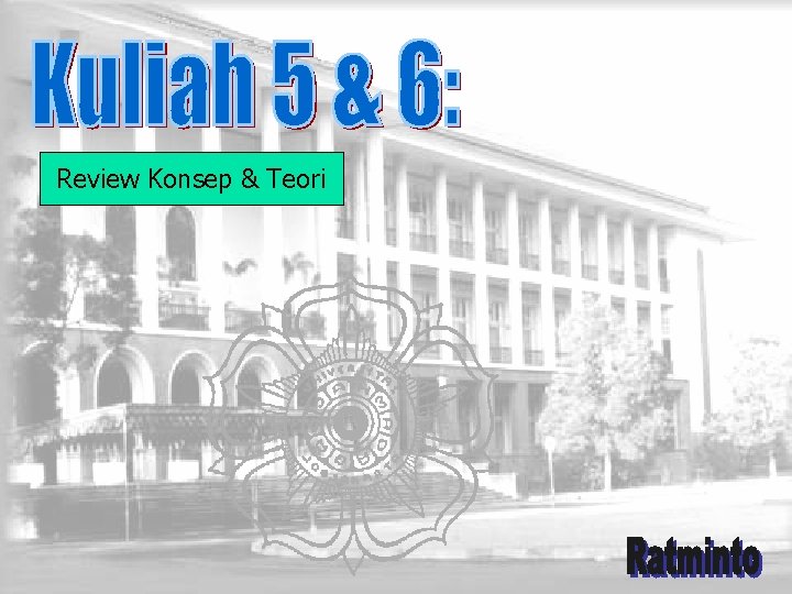 Review Konsep & Teori 