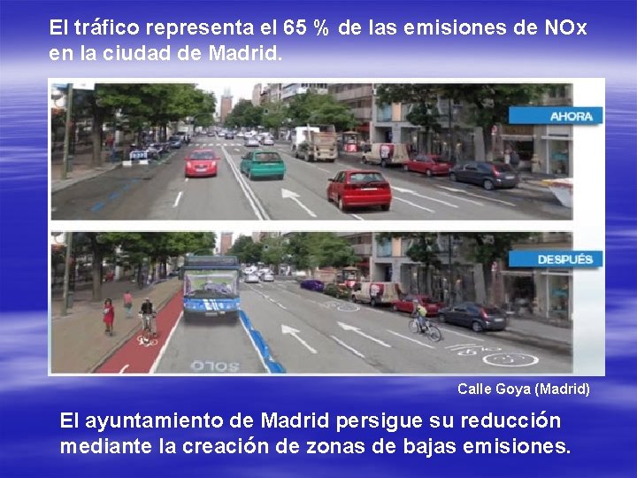 El tráfico representa el 65 % de las emisiones de NOx en la ciudad