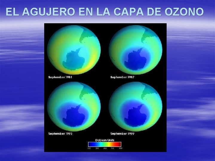 EL AGUJERO EN LA CAPA DE OZONO 