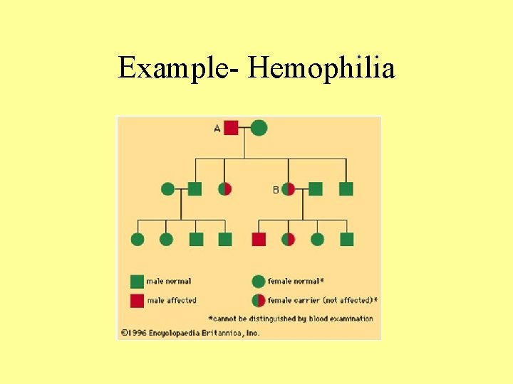 Example- Hemophilia 