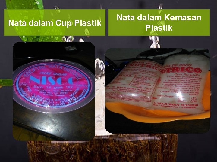 Nata dalam Cup Plastik Nata dalam Kemasan Plastik 