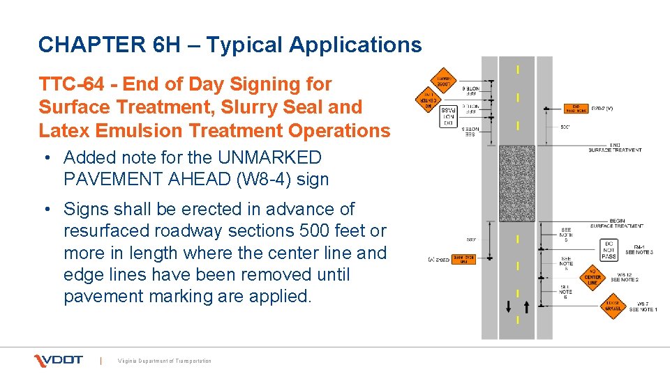 CHAPTER 6 H – Typical Applications TTC-64 - End of Day Signing for Surface