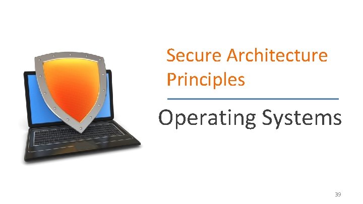 Secure Architecture Principles Operating Systems 39 Secure Architecture Principles Operating Systems 39
