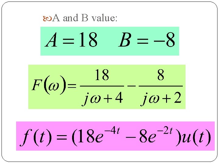  A and B value: 49 