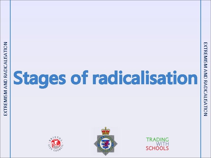 EXTREMISM AND RADICALISATION Stages of radicalisation 