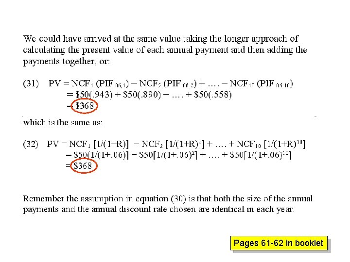 Pages 61 -62 in booklet 