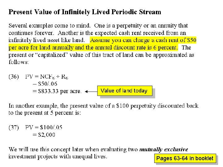 Pages 63 -64 in booklet 