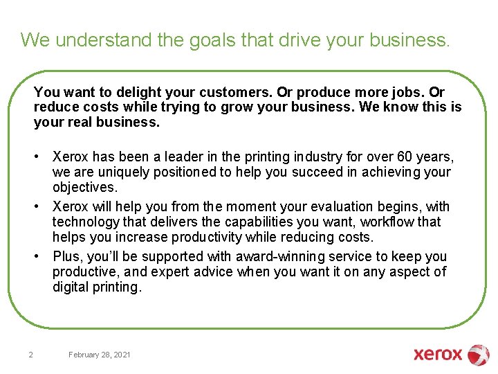 We understand the goals that drive your business. You want to delight your customers. We understand the goals that drive your business. You want to delight your customers.