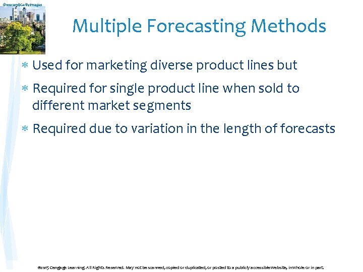 ©wecand/Getty. Images Multiple Forecasting Methods Used for marketing diverse product lines but Required for