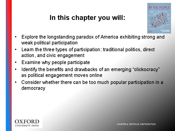 In this chapter you will: • Explore the longstanding paradox of America exhibiting strong