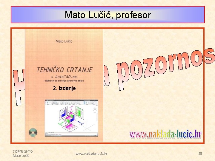 Mato Lučić, profesor 2. izdanje COPYRIGHT© Mato Lučić www. naklada-lucic. hr 25 