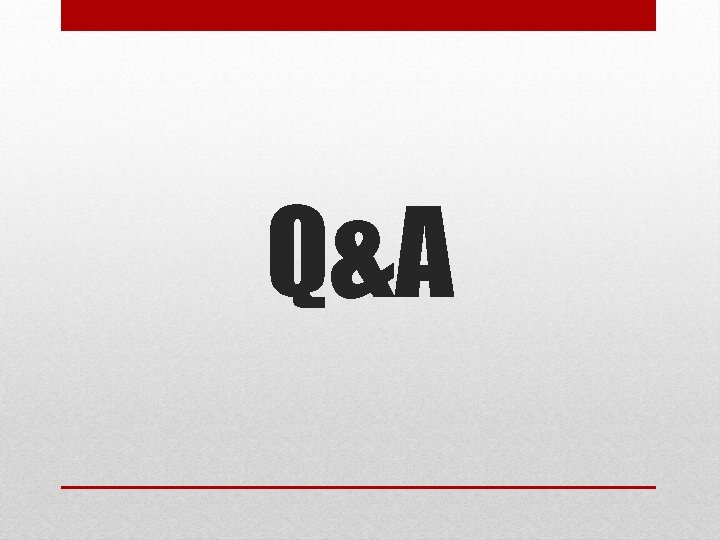 Q&A 