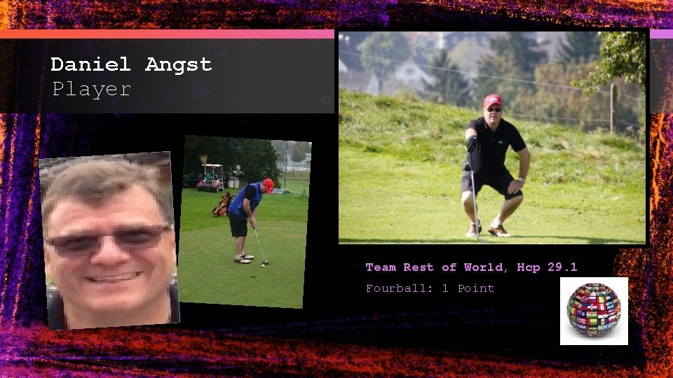 Daniel Angst Player Team Rest of World, Hcp 29. 1 Fourball: 1 Point 