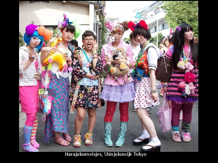 Harajukumeisjes, Shinjukuwijk Tokyo 