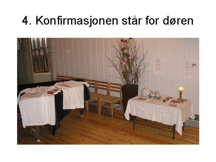 4. Konfirmasjonen står for døren 4. Konfirmasjonen står for døren