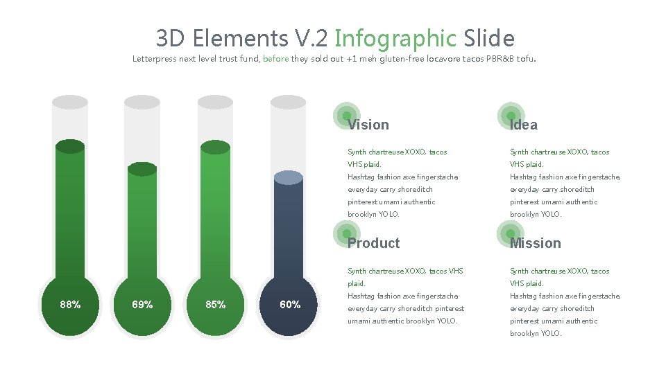 3 D Elements V. 2 Infographic Slide Letterpress next level trust fund, before they