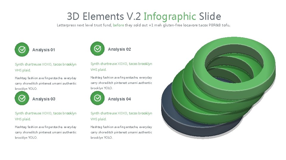 3 D Elements V. 2 Infographic Slide Letterpress next level trust fund, before they