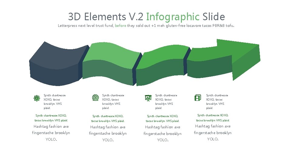 3 D Elements V. 2 Infographic Slide Letterpress next level trust fund, before they