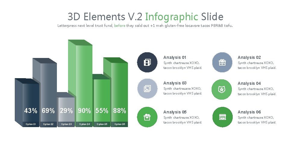 3 D Elements V. 2 Infographic Slide Letterpress next level trust fund, before they