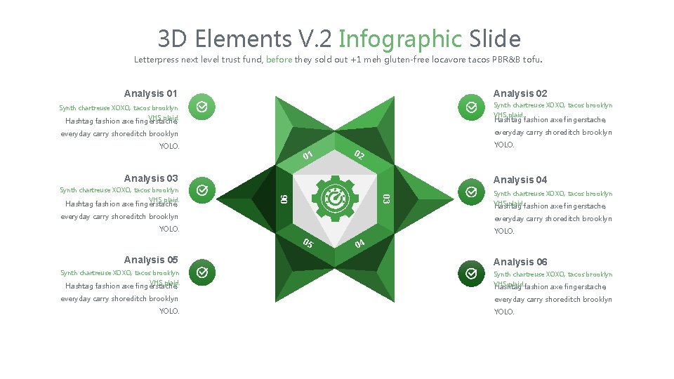 3 D Elements V. 2 Infographic Slide Letterpress next level trust fund, before they