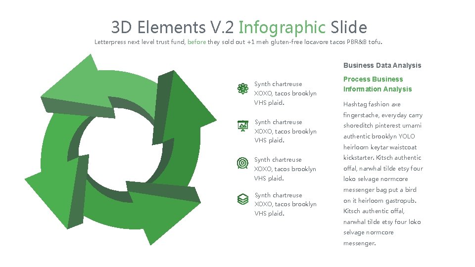 3 D Elements V. 2 Infographic Slide Letterpress next level trust fund, before they