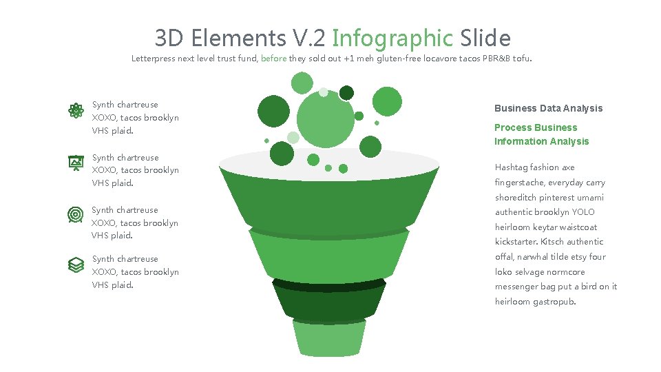 3 D Elements V. 2 Infographic Slide Letterpress next level trust fund, before they